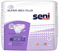 Подгузники для взрослых Seni Super Plus Large (10шт) - 