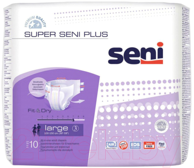 Подгузники для взрослых Seni Super Plus Large (10шт)