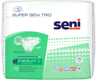Подгузники для взрослых Seni Super Trio Medium (10шт)