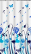 Шторка-занавеска для ванны VanStore Wild Flowers Blue Peva 61016 - 