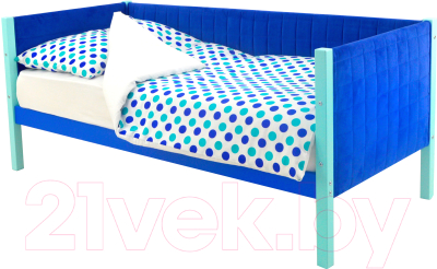 Кровать-тахта детская Бельмарко Skogen / 749 (мятный/синий)