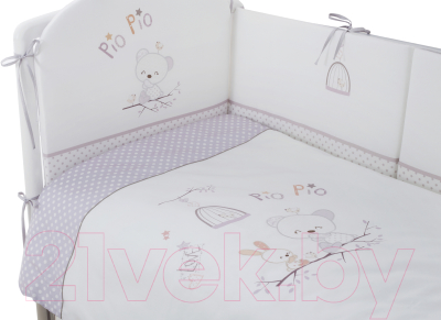 Комплект постельный для малышей Incanto Pio Pio (7 предметов)