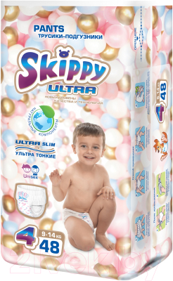 Подгузники-трусики детские Skippy Ultra 4 (48шт)