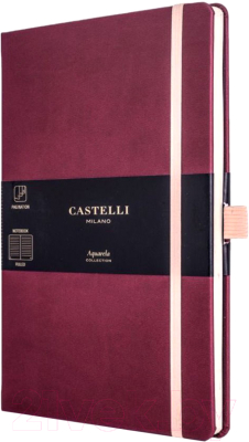 

Записная книжка CASTELLI, Aquarela Black Cherry / 0QC625-002