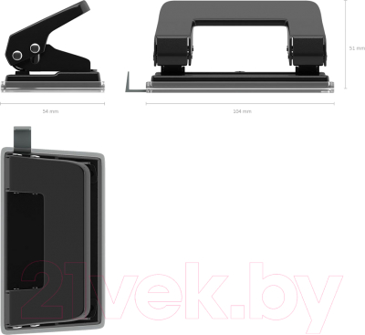 Изображение товара Дырокол Erich Krause Quadro / 4560