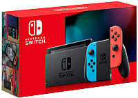 Игровая приставка Nintendo Switch 2019 / HAD-001-01 (красный/синий) - 