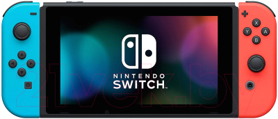 Игровая приставка Nintendo Switch 2019 / HAD-001-01 (красный/синий)
