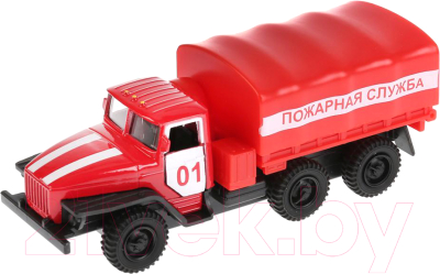 Автомобиль игрушечный Технопарк Урал Пожарная служба / SB-15-35-T11-WB