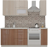 Кухонный гарнитур ВерсоМебель ВерсоЛайн 6-1.5 (ясень шимо светлый/ясень шимо темный) - 