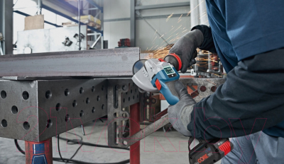 Изображение товара Профессиональная угловая шлифмашина Bosch Solo GWX 18V-10C (0.601.7B0.200)