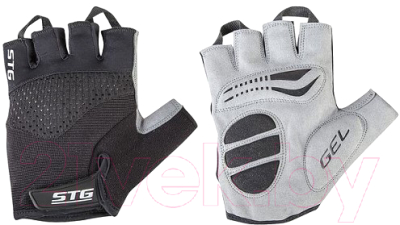 Велоперчатки STG AI-03-202 / Х81534 (S, черный/серый)