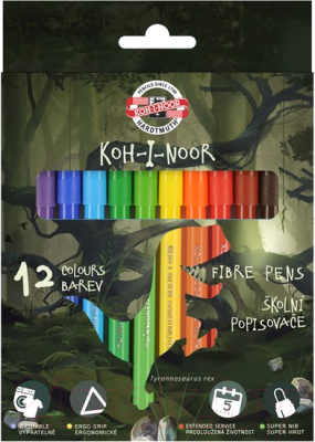 

Фломастеры Koh-i-Noor, Dino / 771002AB21KS