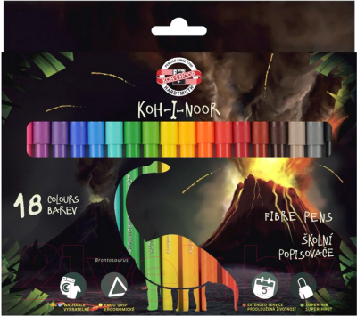 

Фломастеры Koh-i-Noor, Dino / 771002AH21KS