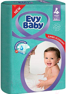 Подгузники детские Evy Baby Maxi (64шт)