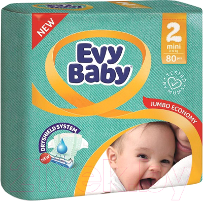 Подгузники детские Evy Baby Mini Jumbo (80шт)