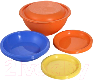 Набор пластиковой посуды Martika Дачный / С70