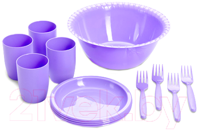 Набор пластиковой посуды Martika Витто / С67