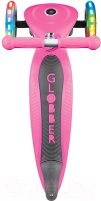 Самокат детский Globber Primo Foldable Lights / 432-110 (розовый)