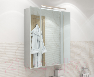 Шкаф с зеркалом для ванной Vigo Kolombo 800