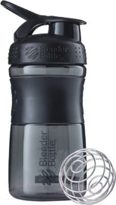 Шейкер спортивный Blender Bottle SportMixer Tritan / BB-SM20-BBLK (черный/черный)