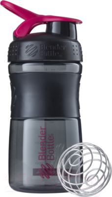 Шейкер спортивный Blender Bottle SportMixer Tritan / BB-SM20-BPIN (черный/малиновый)