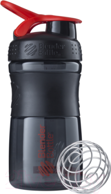 Шейкер спортивный Blender Bottle SportMixer Tritan / BB-SM20-BRED (черный/красный)