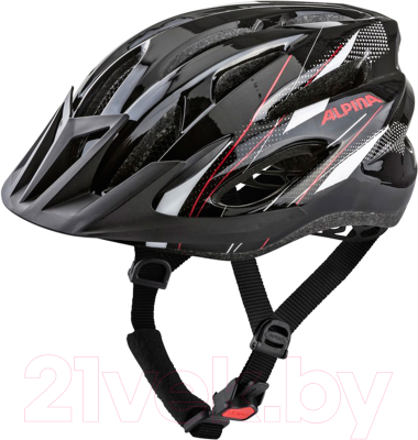 Защитный шлем Alpina Sports MTB 17 / A9719-31 (р-р 54-58, черный/белый/красный)