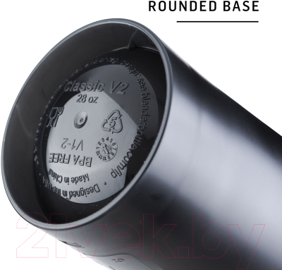 Шейкер спортивный Blender Bottle Classic V2 Full Color / BB-CLV220-FCBLK (черный)