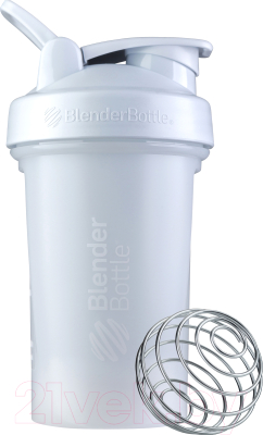 Шейкер спортивный Blender Bottle Classic V2 Full Color / BB-CLV220-FCW (белый)