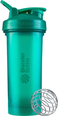 Шейкер спортивный Blender Bottle Classic V2 Full Color / BB-CLV228-FCEG (изумрудный зеленый)