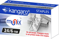 Скобы канцелярские Kangaro 24/6-1М (1000шт) - 