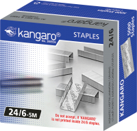 Скобы канцелярские Kangaro 24/6-5M (5000шт) - 
