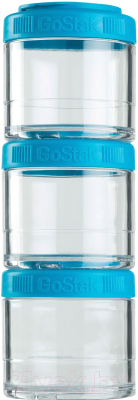 Набор контейнеров Blender Bottle GoStak Tritan / BB-G100-AQUB (голубой)