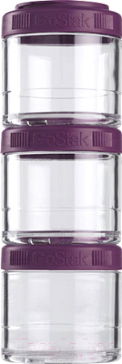 Набор контейнеров Blender Bottle GoStak Tritan / BB-G100-PURB (фиолетовый)