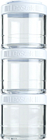 Набор контейнеров Blender Bottle GoStak Tritan / BB-G100-WHITE (белый) - 