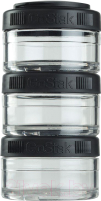 Набор контейнеров Blender Bottle GoStak Tritan / BB-G60-BLACK (черный)