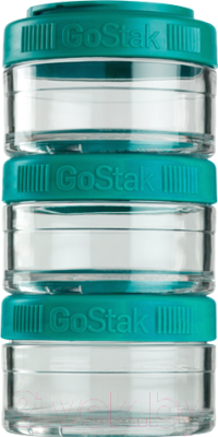 Набор контейнеров Blender Bottle GoStak Tritan / BB-G60-TEAL (морской голубой)