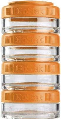 Набор контейнеров Blender Bottle GoStak Tritan / BB-G40-ORAB (оранжевый)