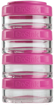 Набор контейнеров Blender Bottle GoStak Tritan / BB-G40-PINK (малиновый)