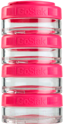 Набор контейнеров Blender Bottle GoStak Tritan / BB-G40-PINB (розовый)