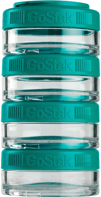 Набор контейнеров Blender Bottle GoStak Tritan / BB-G40-TEAL (морской голубой)