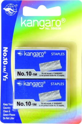 Скобы канцелярские Kangaro №10 (2000шт)