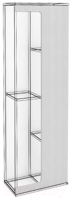 Дверца мебельная MFMaster Арто-9 / МСТ-ЭГА-09-БТ-16 (белый)