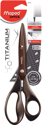 Ножницы канцелярские Maped Titanium / 686110 (21см, черный)