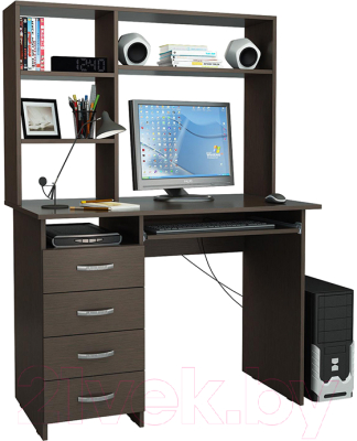 Компьютерный стол MFMaster Милан-3 / М-3Н-ВМ (венге)