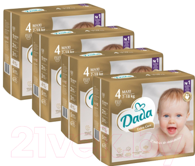 

Подгузники детские Dada, Extra Care Maxi 4 Box