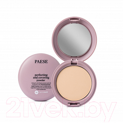 

Пудра компактная Paese, Nanorevit Perfect & Cover тон 04