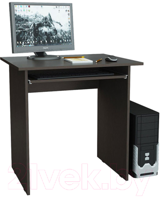 Компьютерный стол MFMaster Милан-2П / МСТ-СДМ-2П-ВМ-16 (венге)