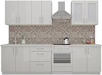 Кухонный гарнитур ВерсоМебель ВерсоЛайн 7-2.2 (белый 001) - 
