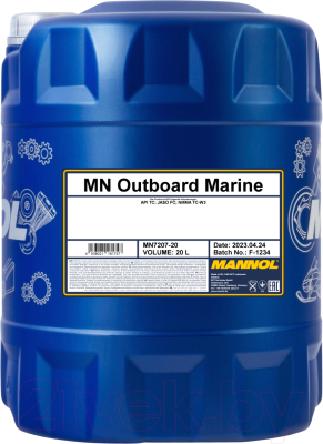 Моторное масло Mannol 2-Takt Outboard Marine API TD NMMA TC-W3 / MN7207-20 (20л)